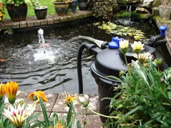 AllPondSolutions Pressurised Koi Fish Pond Filter with UV Steriliser – All in one UV Pond Filter System - Easy to Clean & Maintain - for Outdoor Ponds Up to 5000 litres - PFC-5000