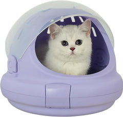 Cat Carrier | Spacious Pet Carrier for Dog & Cats with Safety lock, Handle & Ventilation Holes | Cat Travel Carrier for Outdoor Use with Transparent Design | Easy to Clean