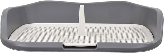 Dog potty training toilet with Raised fence, Column design, and Grid design, Detachable dog toilet for medium to large breeds, Ideal for indoor & outdoor use, Easy to clean 55 cm