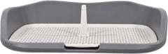 Dog potty training toilet with Raised fence, Column design, and Grid design, Detachable dog toilet for medium to large breeds, Ideal for indoor & outdoor use, Easy to clean 55 cm