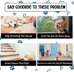 Pet dog toilet with Litter scoop, Stainless steel mesh wire, and Anti-slip bottom, Dog potty tray with training toilet for small to medium dogs, Ideal for indoor & outdoor use 52 cm