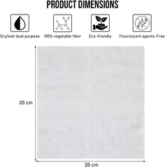 Disposable facial towel with Wall-mount and Pull-out design, Facial tissue for Cleaning, Skincare, and Makeup removal, 100% Cotton dry wipes, Ideal for All skin types 20 cm (Yellow)
