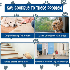 Dog training toilet for small to medium dogs, Detachable dog toilet with Shovel, Stainless steel grid, and Anti-slip pads, Suitable for indoor & outdoor, Leak-proof dog tray 52 cm