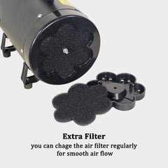 Dog Grooming - Pet Grooming Hair Dryer Blower Vacuum for Cat & Dogs- 240V Blowing Machine with Adjustable Speed & Heat, Low-Noise Design, Durable ABS Body, Portable Handle,3 Nozzles,(Black)