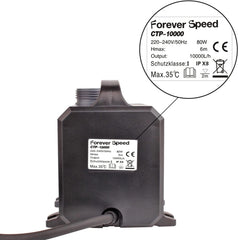 Forever Speed Super Eco pond pump with filter, energy efficient (3000-12000L/H) - 4500 l/h