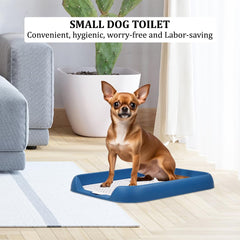 Dog potty toilet training tray for small to medium dogs, Durable plastic dog pee pad with Column design and Detachable grid design, Easy to clean, Ideal for indoor & outdoor 45 cm