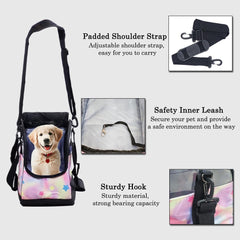 Pet Carrier Bag for Cat & Dogs - Cat Carrier Bag with Top Sided Open - Cat Travel Bag - Handle & Breathable Mesh, Soft-Sided with Shoulder Strap - Comfortable Mat & Durable (Pink, 42cm)