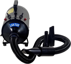 Dog Grooming - Pet Grooming Hair Dryer Blower Vacuum for Cat & Dogs- 240V Blowing Machine with Adjustable Speed & Heat, Low-Noise Design, Durable ABS Body, Portable Handle,3 Nozzles,(Black)
