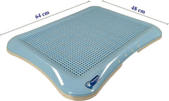 Dog toilet training for large dogs, Durable plastic flat dog toilet with Detachable design and Anti-slip bottom, Pet potty pee pad holder, Ideal for indoor & outdoor, Easy to clean 64 cm