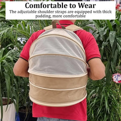 Pet carrier bag for cats and small dogs, Expandable cat backpack with Removable mat, Durable zipper, Ventilated mesh, and Adjustable shoulder straps, Ideal for Outdoor traveling 48 cm