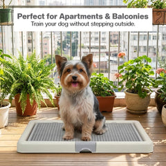 Pet training toilet for small to medium breeds, Durable plastic dog toilet with Detachable design and Anti-slip bottom, Ideal for indoor and outdoor use, Keep paws and floor clean 66 cm