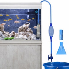 Fish Tank Water Changer Vacuum Siphon Kit, Aquarium cleaner Kit, 3 in 1 Aquarium Siphon Gravel Cleaner Pump Sand Cleaner For Drain And Replace Water, Manual Vacuum Water Changer