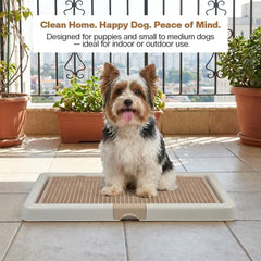 Pet training toilet for small to medium breeds, Durable plastic dog toilet with Detachable design and Anti-slip bottom, Ideal for indoor and outdoor use, Keep paws and floor clean 66 cm