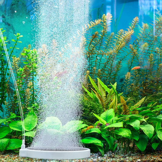 Aquarium Air Stone Bubbler, 3.2 Inch Nano Diffuser for 30-70 Gallon Fish Tank, Efficient Quiet Aerator Enhances Dissolved Oxygen, Ideal for 60-120cm Aquariums, (Air Pumps Not Included)