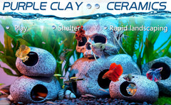 Aquarium Decorations Cave Betta Fish Tank Accessories Rock Cave Decor for Shrimp Cichlid Hiding Breeding Small Fish Bowl Hide Decoration Betta Toys Hideout Stones House(Medium)