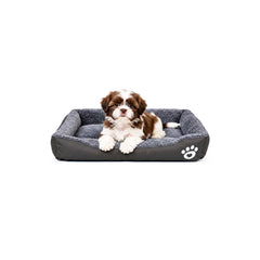Pet bed with Soft plush, Low entry, Portable and Lightweight, 61 cm Cozy indoor lounger for small Dogs and Cats, Pet cushion with Raised sides, Comfortable, Warm, Washable & Breathable Pet Sofa