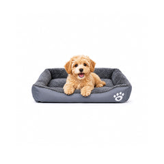 Pet bed with Soft plush, Low entry, Portable and Lightweight, 61 cm Cozy indoor lounger for small Dogs and Cats, Pet cushion with Raised sides, Comfortable, Warm, Washable & Breathable Pet Sofa