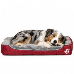Dog bed with Raised bolster sides, Soft plush interior, and Non-slip bottom, Orthopedic dog bed for Medium & Large dogs, durable, comfortable dog sleeping bed, (XX-Large)