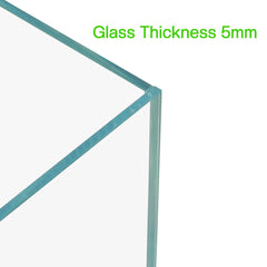 Ultra Clear Rimless Glass Aquarium Tank, Transparent Fish Tank for Freshwater & Saltwater Aquariums, Crystal Clear Glass Display Tank for Betta Fish, Shrimp, Aquascaping & Home Office Decor (27 L/15L)