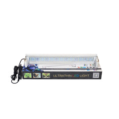 Ultra Thin LED Aquarium Light, XML-40 Fish Tank Light with High Brightness and Wide Light Coverage, Adjustable Width, Easy to Install, Energy Efficient Lighting for Freshwater and Planted Aquariums