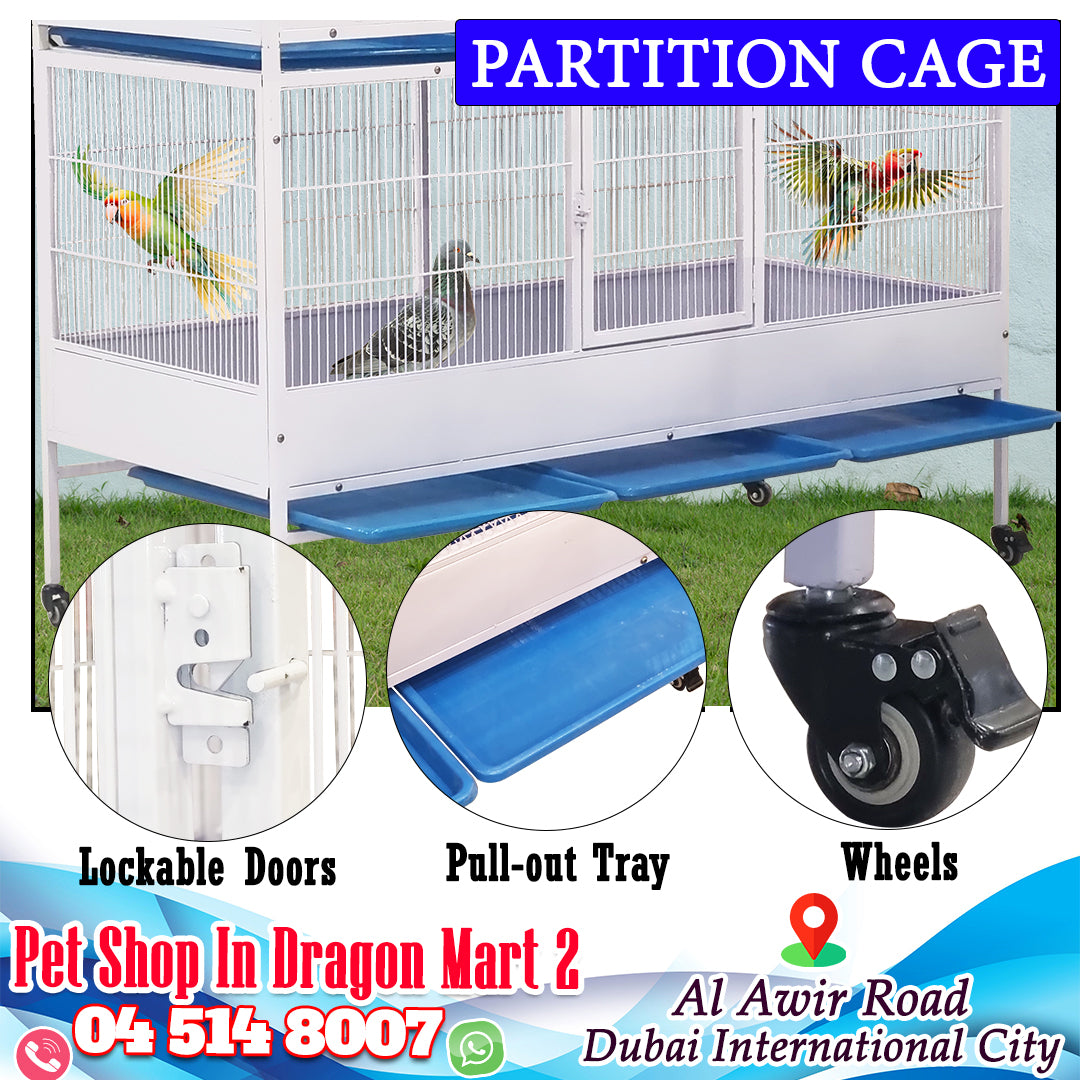 Partition Cage, Large Bird Cage and Breeding Cage