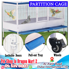 Partition Cage, Large Bird Cage and Breeding Cage