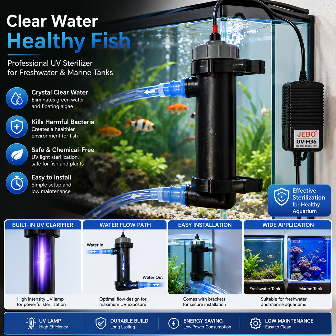 JEBO WATER STERILIZER UV-H13/UV-H24/UV-H36