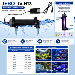 JEBO WATER STERILIZER UV-H13/UV-H24/UV-H36