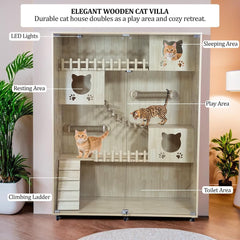WOODEN CAT VILLA (N120)