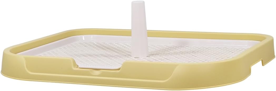 Dog potty training toilet, Portable dog toilet for medium to large dogs, Durable Leak-proof plastic dog tray with Column design and Detachable grid design, Easy to clean 54 cm