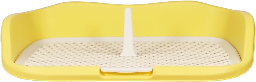 Dog potty training toilet with Raised fence, Column design, and Grid design, Detachable dog toilet for medium to large breeds, Ideal for indoor & outdoor use, Easy to clean 55 cm