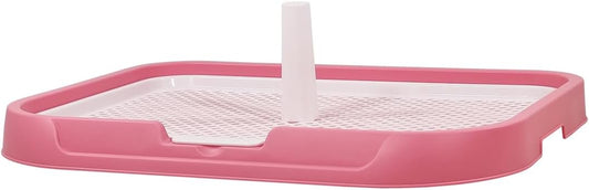Dog potty training toilet, Portable dog toilet for medium to large dogs, Durable Leak-proof plastic dog tray with Column design and Detachable grid design, Easy to clean 54 cm