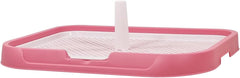 Dog potty training toilet, Portable dog toilet for medium to large dogs, Durable Leak-proof plastic dog tray with Column design and Detachable grid design, Easy to clean 54 cm