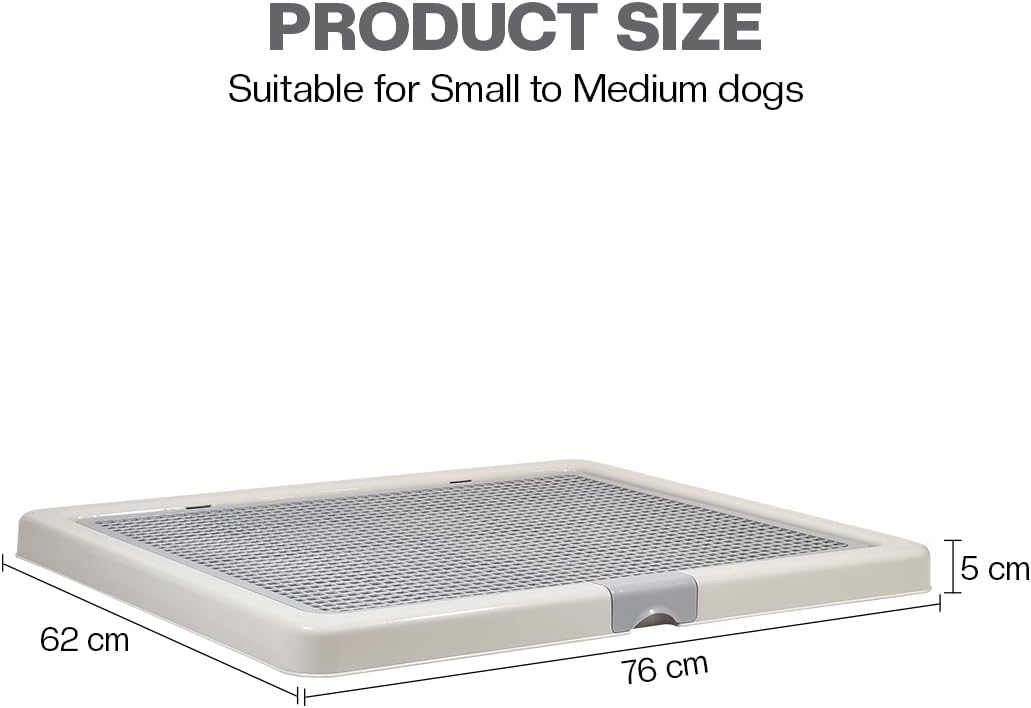 Large Dog Potty Tray Training Seat | Dog Toilet Pee Tray | Pee Pads for Dogs | Puppy Pee for Indoor & Outdoor Use | Keep Paws, Floor Clean & Portable
