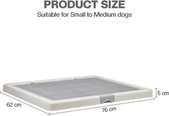 Large Dog Potty Tray Training Seat | Dog Toilet Pee Tray | Pee Pads for Dogs | Puppy Pee for Indoor & Outdoor Use | Keep Paws, Floor Clean & Portable