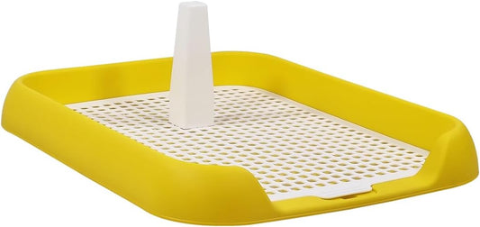 Dog potty toilet training tray for small to medium dogs, Durable plastic dog pee pad with Column design and Detachable grid design, Easy to clean, Ideal for indoor & outdoor 45 cm