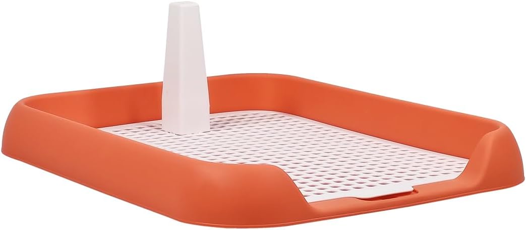 Dog potty toilet training tray for small to medium dogs, Durable plastic dog pee pad with Column design and Detachable grid design, Easy to clean, Ideal for indoor & outdoor 45 cm