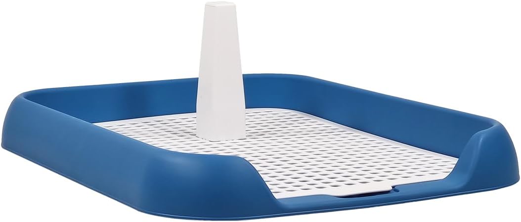 Dog potty toilet training tray for small to medium dogs, Durable plastic dog pee pad with Column design and Detachable grid design, Easy to clean, Ideal for indoor & outdoor 45 cm
