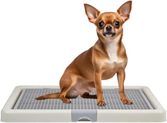 Pet training toilet for small to medium breeds, Durable plastic dog toilet with Detachable design and Anti-slip bottom, Ideal for indoor and outdoor use, Keep paws and floor clean 66 cm
