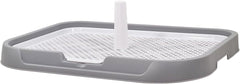Dog potty training toilet, Portable dog toilet for medium to large dogs, Durable Leak-proof plastic dog tray with Column design and Detachable grid design, Easy to clean 54 cm