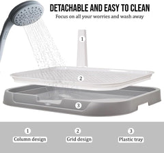 Dog potty training toilet, Portable dog toilet for medium to large dogs, Durable Leak-proof plastic dog tray with Column design and Detachable grid design, Easy to clean 54 cm