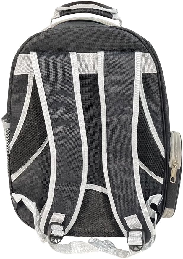 Pet backpack, Transparent breathable portable carrying bag, Airline-approved for cats and small dogs, Pet carrier designed for Travel, Hiking, and shopping outdoor