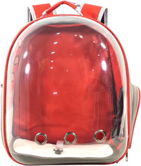 Pet backpack, Transparent breathable portable carrying bag, Airline-approved for cats and small dogs, Pet carrier designed for Travel, Hiking, and shopping outdoor