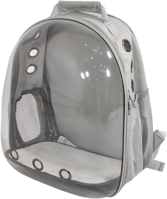 Pet backpack, Transparent breathable portable carrying bag, Airline-approved for cats and small dogs, Pet carrier designed for Travel, Hiking, and shopping outdoor