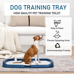 Pet training dog toilet, Reusable dog potty toilet with Grid design and Detachable column design, Durable pee pad holder for Large dogs, Suitable for both indoor & outdoor 66 cm