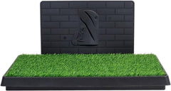 Artificial grass mat dog toilet for Medium to Large Dogs, Dog potty training tray with Pee isolation wall, Detachable design, and Removable tray, Ideal for Indoor/Outdoor use