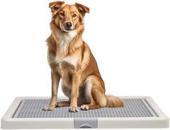 Large Dog Potty Tray Training Seat | Dog Toilet Pee Tray | Pee Pads for Dogs | Puppy Pee for Indoor & Outdoor Use | Keep Paws, Floor Clean & Portable