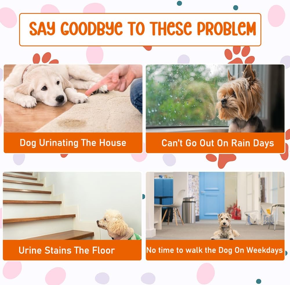 Pet dog toilet with Litter scoop, Stainless steel mesh wire, and Anti-slip bottom, Dog potty tray with training toilet for small to medium dogs, Ideal for indoor & outdoor use 52 cm