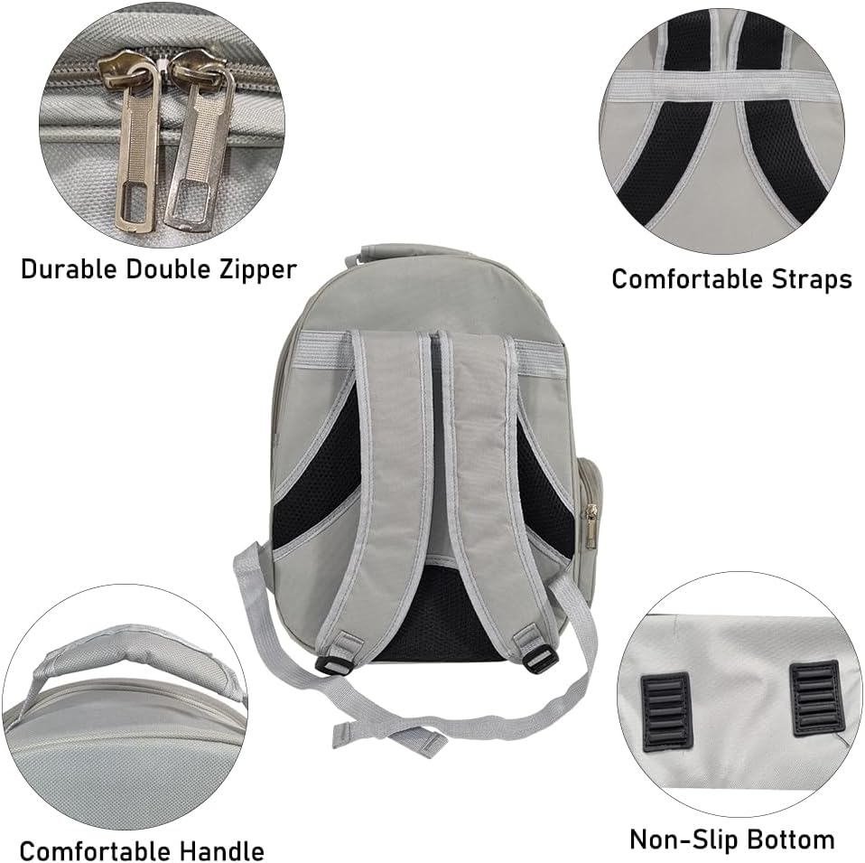 Pet backpack, Transparent breathable portable carrying bag, Airline-approved for cats and small dogs, Pet carrier designed for Travel, Hiking, and shopping outdoor
