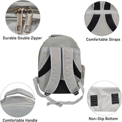 Pet backpack, Transparent breathable portable carrying bag, Airline-approved for cats and small dogs, Pet carrier designed for Travel, Hiking, and shopping outdoor